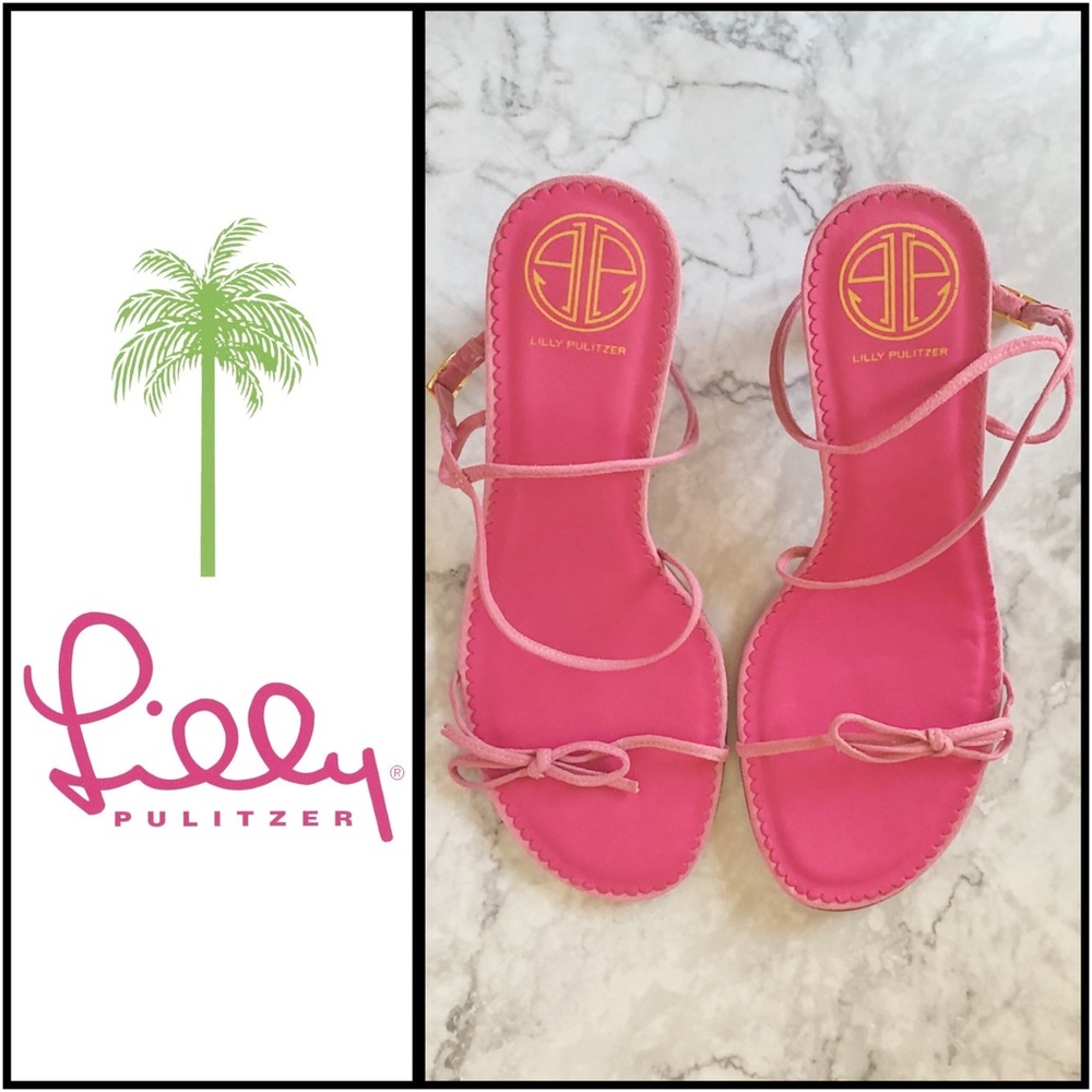 NIB Lilly Pulitzer suede strappy sandals, 9
